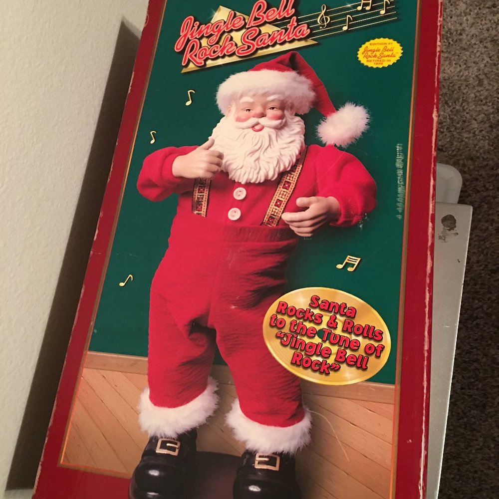 SALE 1998 Dancing Santa Plays Jingle Bell Rock or Just Dances - Electric
